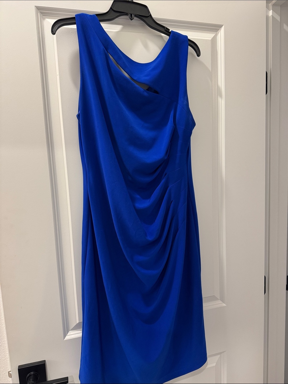 Joseph Ribkoff Cobalt Blue Draped Midi Dress